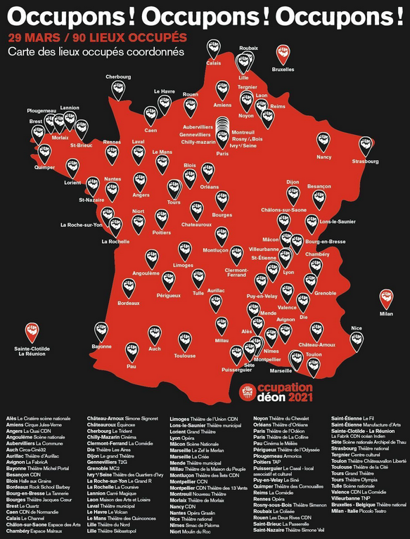 Lire la suite à propos de l’article Occupations dans les théâtres : une mobilisation pour la culture et contre la précarisation